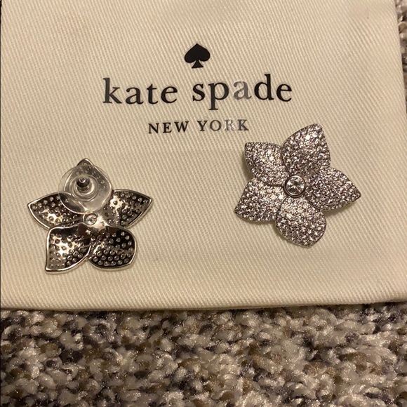 Kate Spade Pave Bloom Statement Earrings - Picture 2 of 3